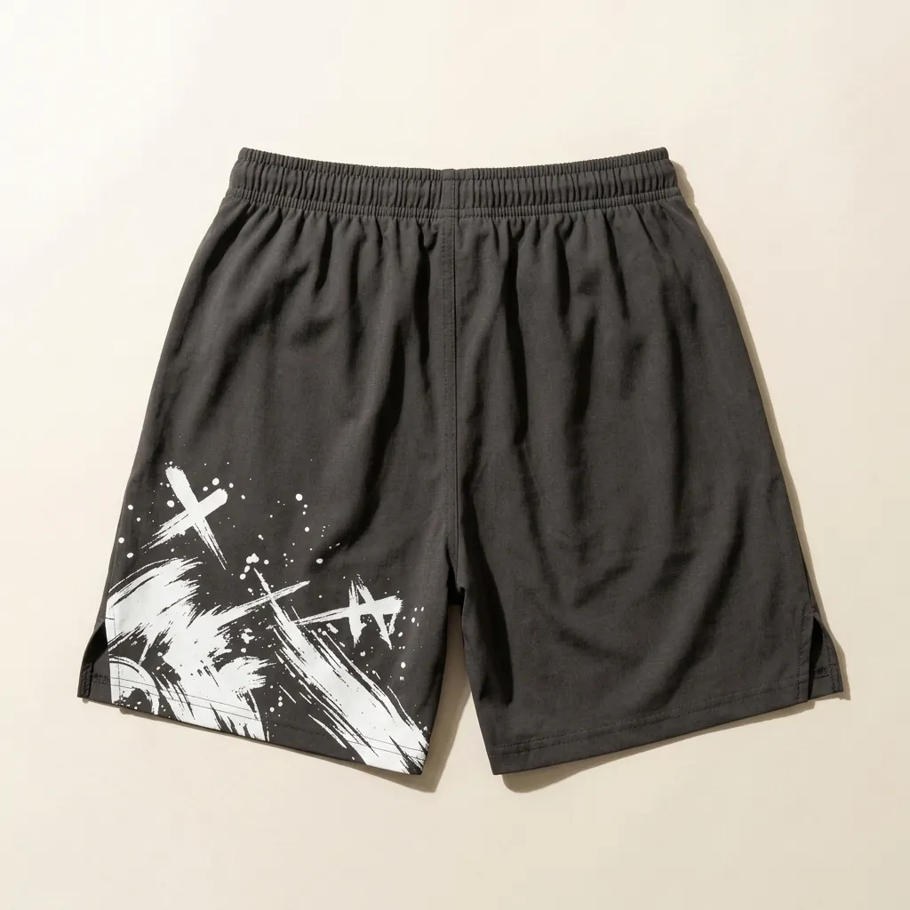 Comet Gym Shorts, seen from the back
