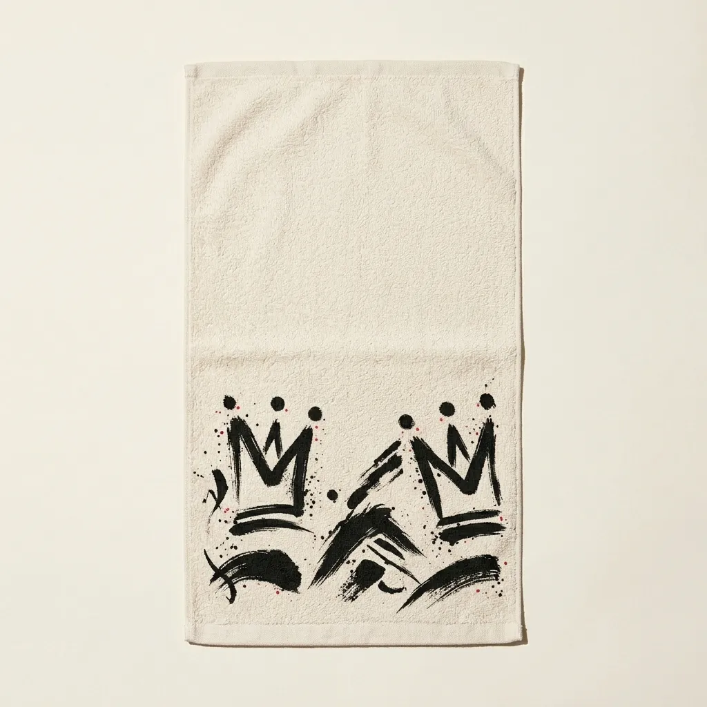 Crown Training Towel, laid out flat