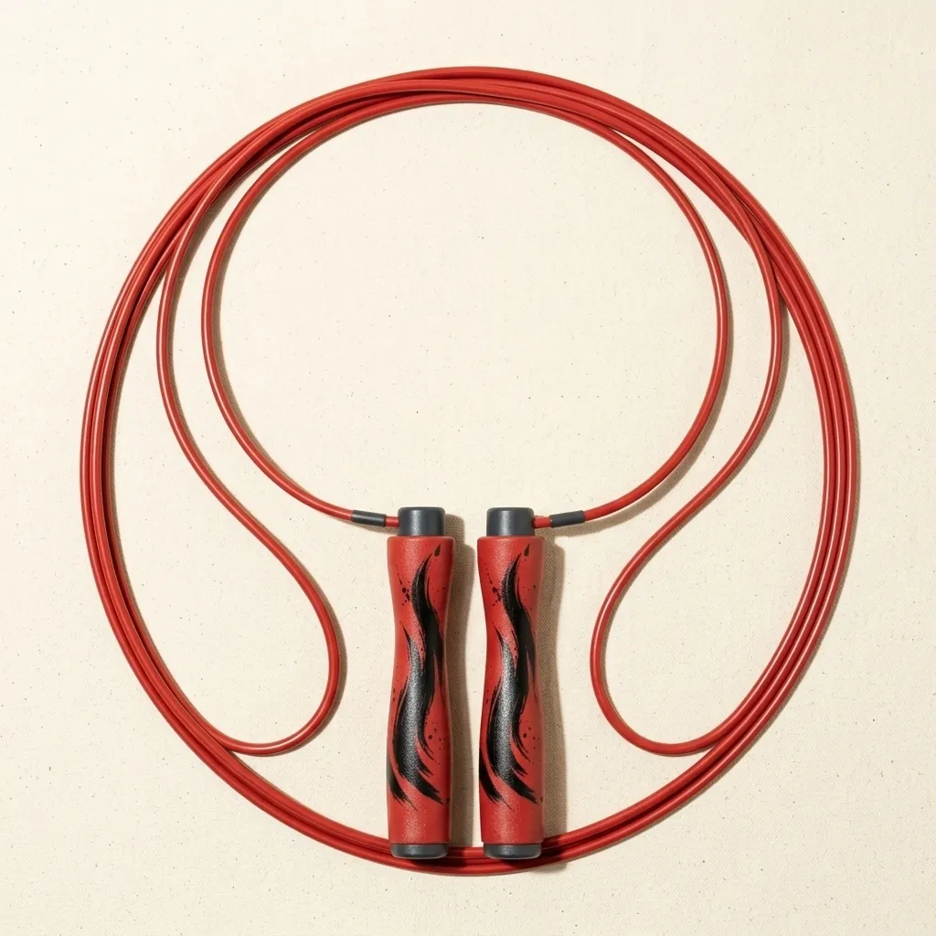 Ember Weighted Rope, laid out flat