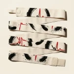 Pulse Brushstroke Hand Wraps, laid out flat