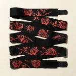 Rose Brushstroke Hand Wraps, laid out flat
