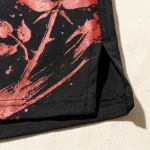 Rose Gym Shorts, close-up