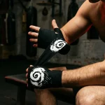 Storm Brushstroke Hand Wraps, in use
