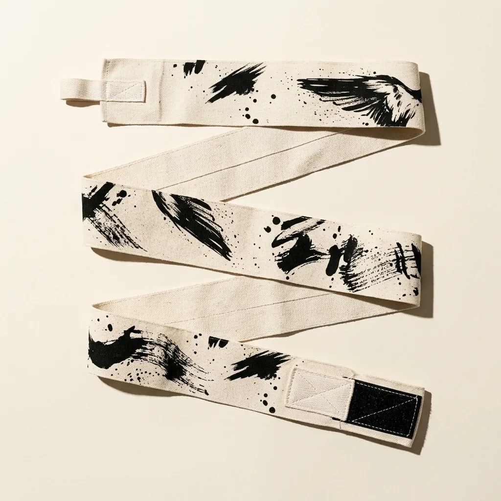 Swallow Brushstroke Hand Wraps, laid out flat