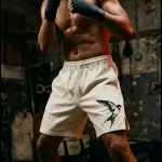 Swallow Gym Shorts, in use