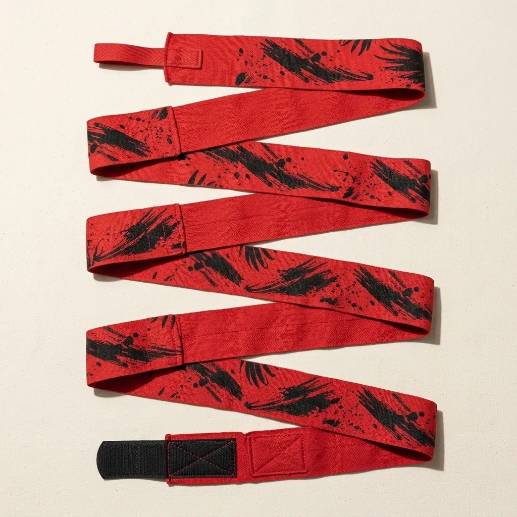 Talon Brushstroke Hand Wraps, laid out flat