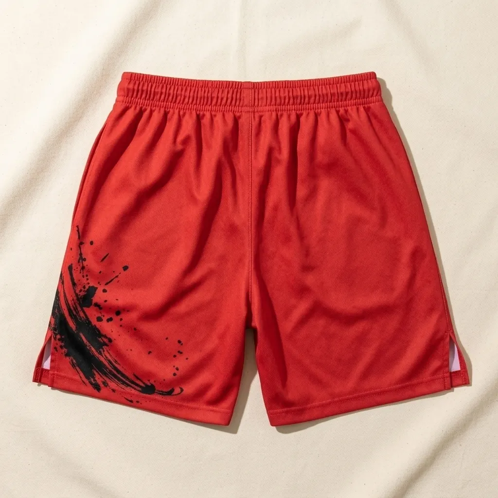 Talon Gym Shorts, seen from the back