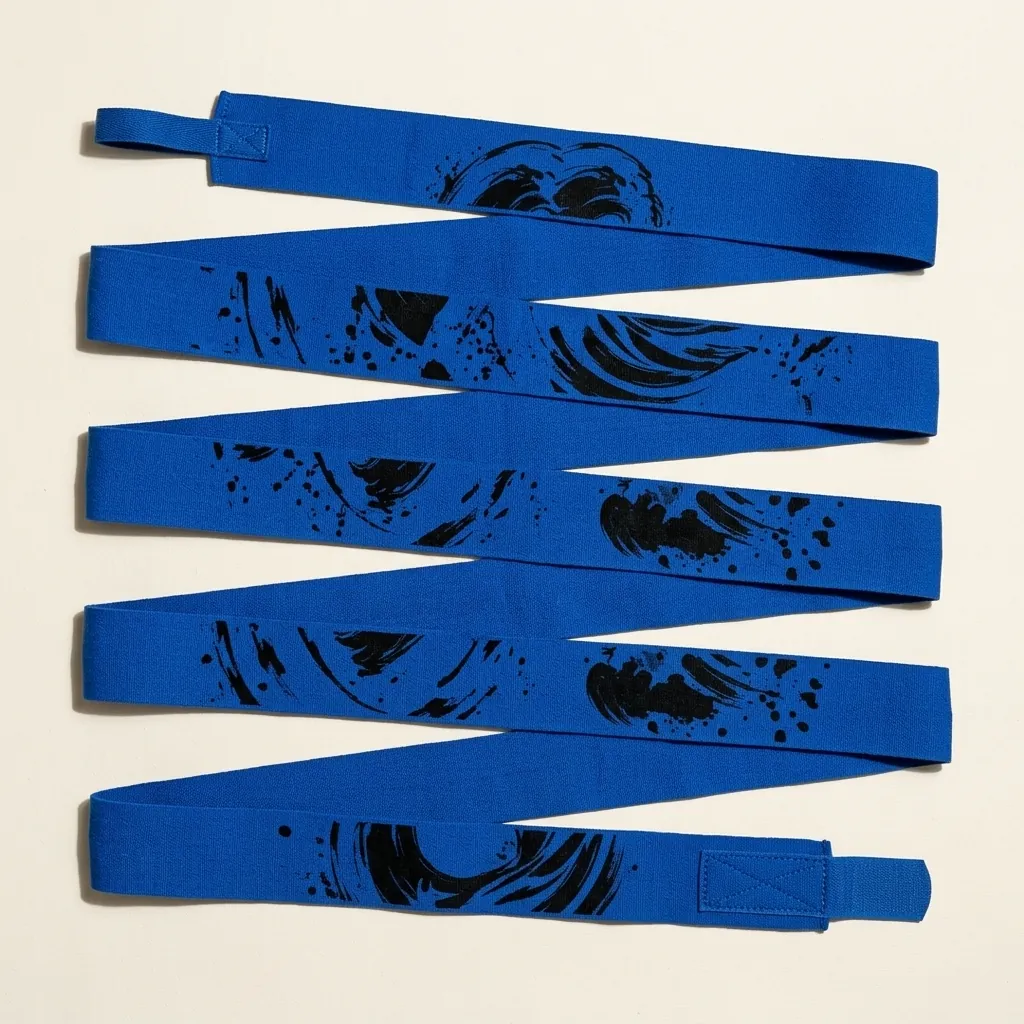Tide Brushstroke Hand Wraps, laid out flat