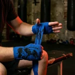 Tide Brushstroke Hand Wraps, in use