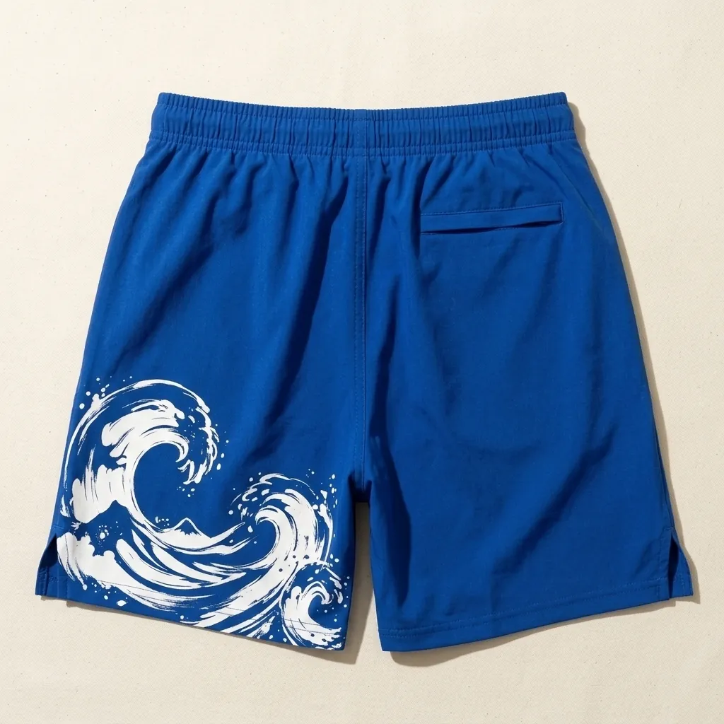 Tide Gym Shorts, seen from the back