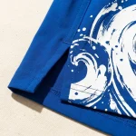 Tide Gym Shorts, close-up