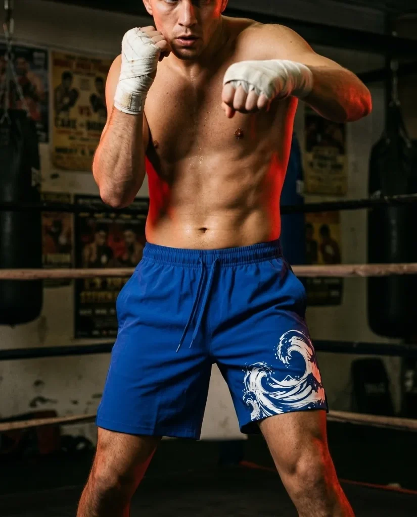 Tide Gym Shorts, in use