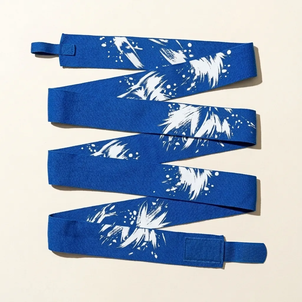 Wolf Brushstroke Hand Wraps, laid out flat