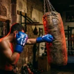 Wolf Sparring Gloves, in use